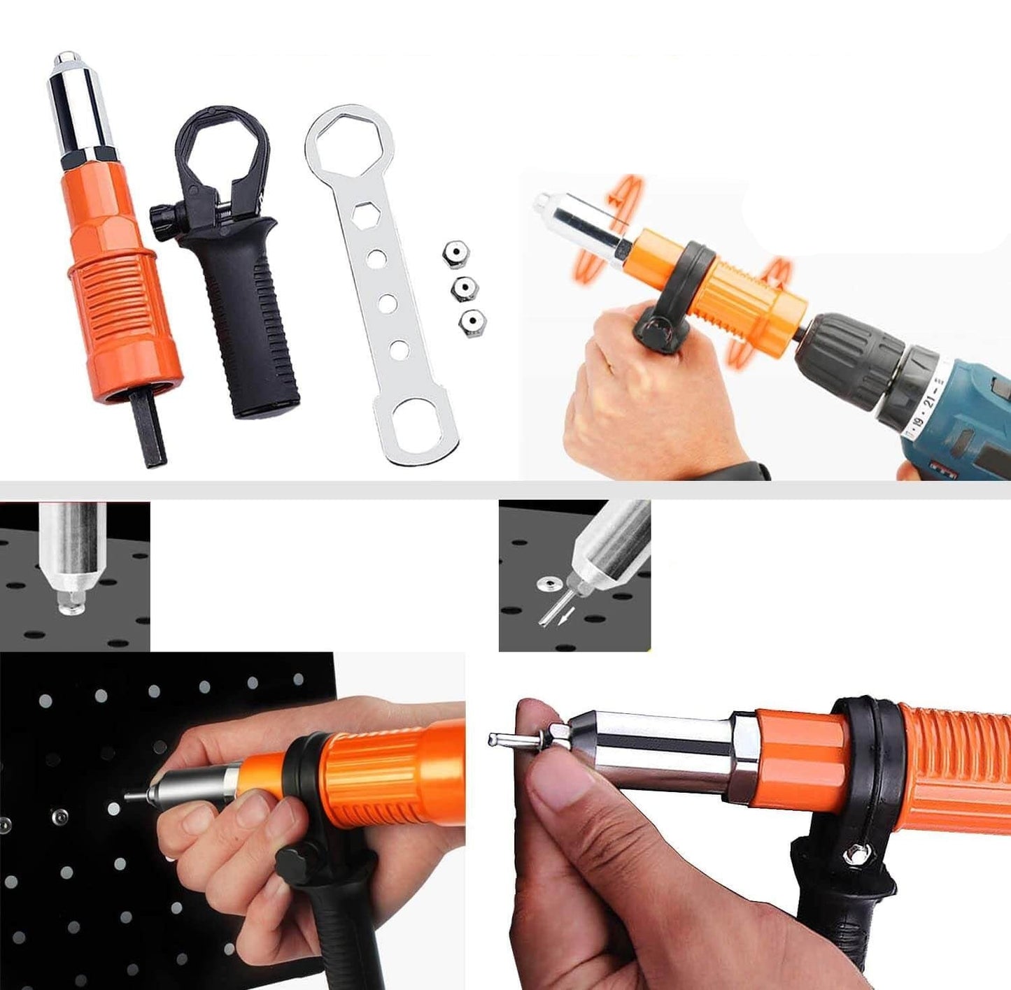 Klinknagel Boor Adapter