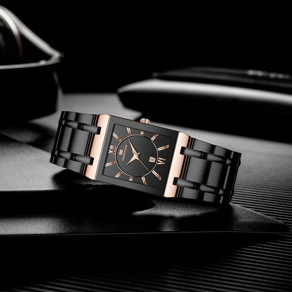 Gouden Vierkant Horloge