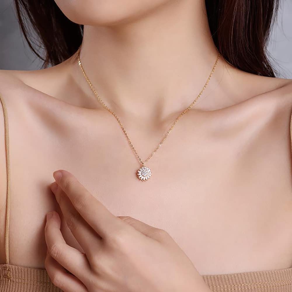 Roterende Zonnebloem Ketting