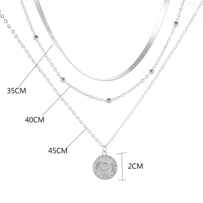 Meerlaagse Choker Zonneschijn Ketting