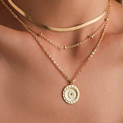 Meerlaagse Choker Zonneschijn Ketting