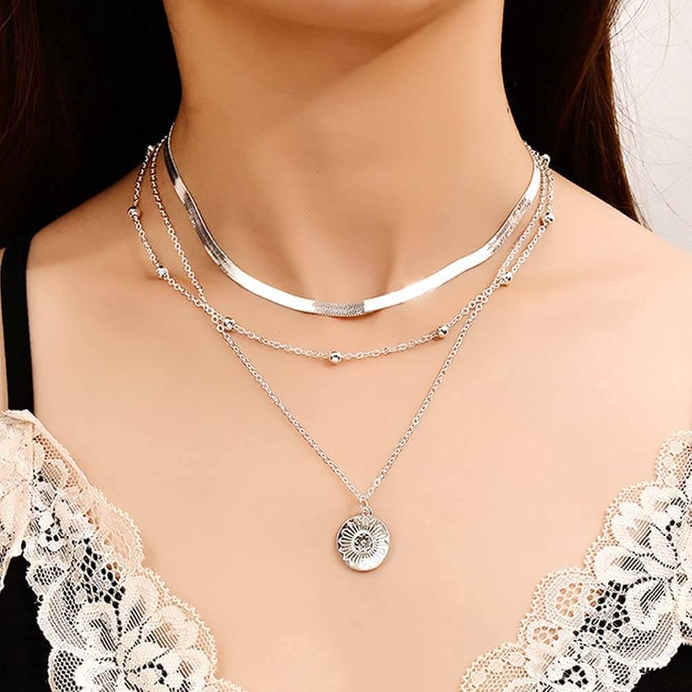 Meerlaagse Choker Zonneschijn Ketting