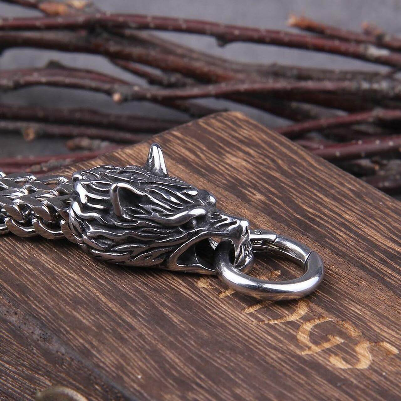 Viking Wolf Armband