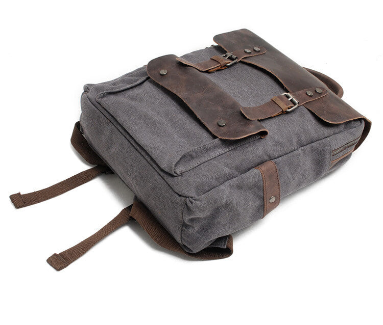 Canvas Leren Rugzak