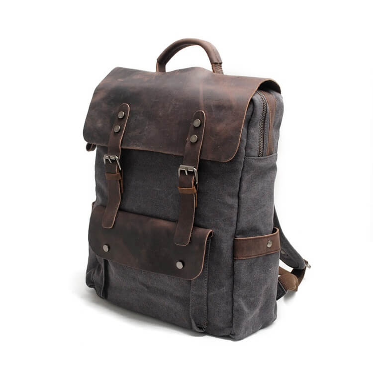Canvas Leren Rugzak