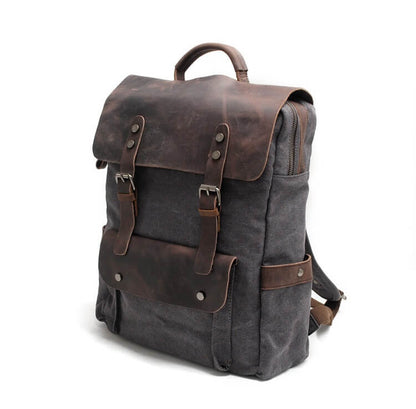 Canvas Leren Rugzak
