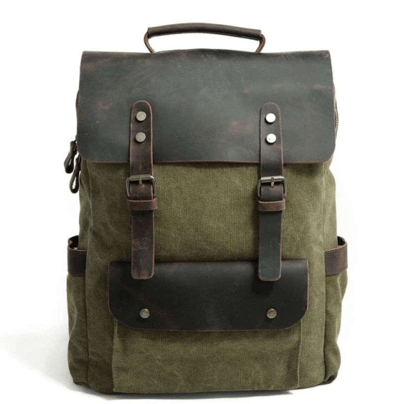 Canvas Leren Rugzak