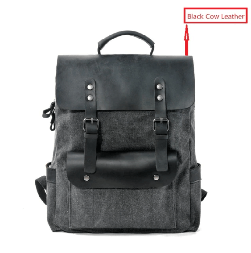 Canvas Leren Rugzak