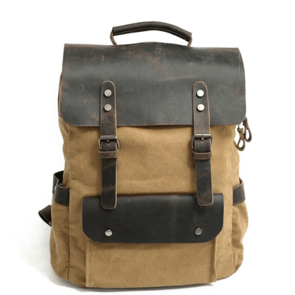 Canvas Leren Rugzak